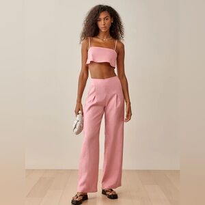 Reformation Cleo Linen Two Piece Set
